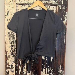 Victoria’s Secret PINK brand crop wrap shirt. Size s.